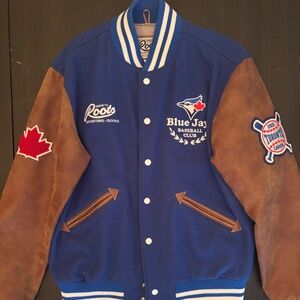 Authentic Men’s Roots x Toronto Blue Jays Bomber Jacket